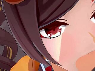 chiori giving blowjob sex in genshin impact, full pov on sheer fantasyking3