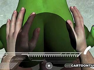 Ever Seen a 3D Alien Get Her Tits and Pussy Banged Hard in POV?