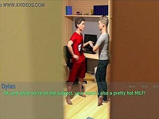 Wife and stepmother play game in lingerie