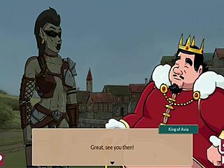 Queens brothel p 9 - busty orc gives snu snu with big cock