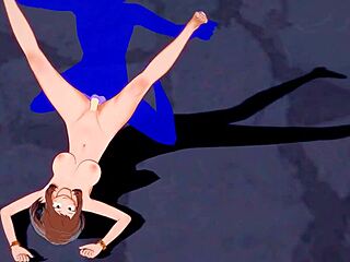 My Hero Academia Hentai: Uraraka’s Footjob Ends with Creampie in Japanese Anime Game Porn