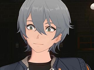 a short video clip numbered 245 featuring animated characters in a 3d setting