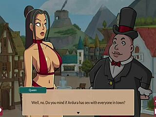 Queens brothel p 9 - busty orc gives snu snu with big cock