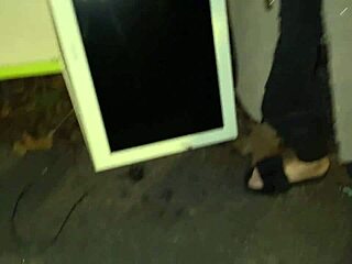 Cracky interacts with the TV in a reality show setting.