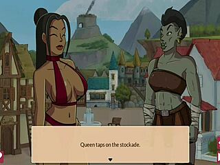 Queens brothel p 9 - busty orc gives snu snu with big cock