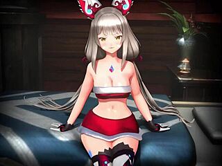 BlobCG cowgirl riding and boobjob action, insane!