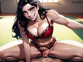 Stepmom Dominates with Huge Cock in Wild 3D Scene