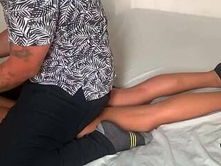 He dominated my stepsister with erotic massage! 😏