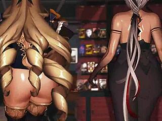 Arlecchino and Navia in intense hentai encounter!