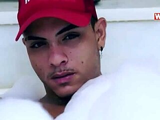 Enjoying a Bath with a Young Friend at Home