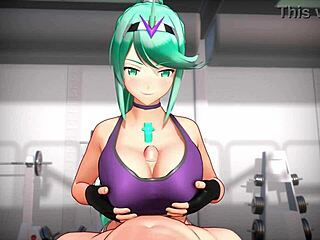 BlobCG cowgirl riding and boobjob action, insane!