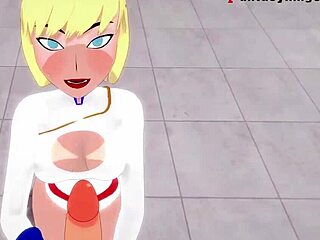 Power girl pov with superman