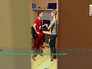 Wife and stepmother play game in lingerie