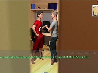 Wife and stepmother play game in lingerie