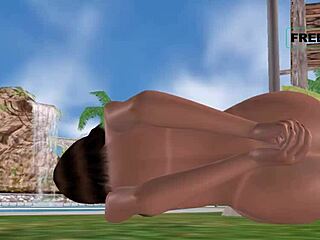 Is This Cute Girl's Cucumber Trick the Hottest in 3D Hentai?