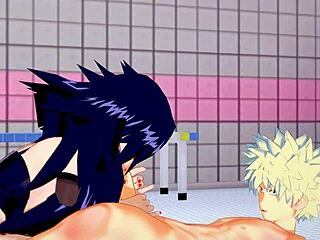 bakugou katsuki x namuri kayama hentai blowjob ends with creampie.