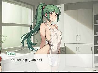 Big cock master gives a thigh job in the kitchen. She strips down, revealing her curvy frame for his pleasure.