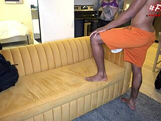 bts clip of sasha beart with boyfriend