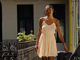 hot colombian babe gets monster cock surprise