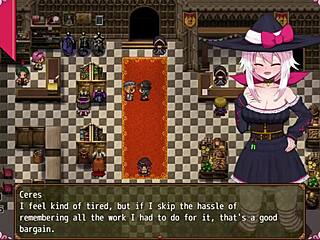 massage chair makes witch cry with cum on boobs 😢