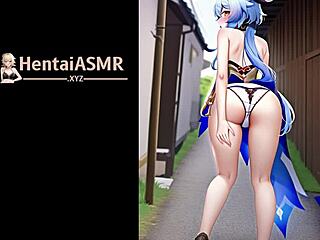 blue haired hentai slut casts love spells in visual journey