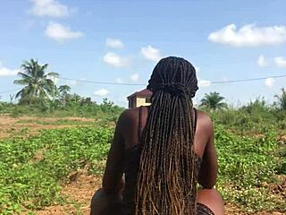 crazybitch enjoys twerking her big ass outdoor