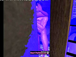 oh no, neighbor caught us in shower!