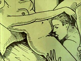 Vintage erotic drawings bring classic charm to life