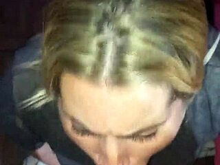 Sucking Hard Until Cum Explodes on Her Pretty Face