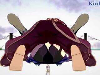 Amber and Fischl Engage in Intense Sex with Aether in Genshin Hentai