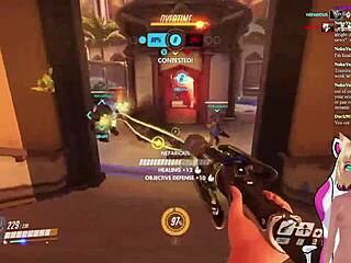 vtuber lewdneko plays overwatch and gets spanked part 1