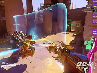 vtuber lewdneko plays overwatch and gets spanked part 1