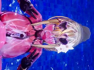 Konosuba sex in bikini, so wild and hot