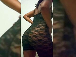 New model showcases legs and big ass