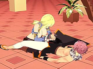 lucy natsu's fairy tail blowjob adventure