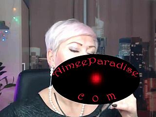 russian milf aimeeparadise takes first steps in anal toy play