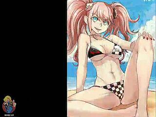 Hentai porno de Junko Enoshima del juego Danganronpa