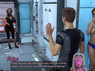 Red Haired Step Sister In Shower