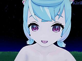 Ne mogu da verujem u intenzivni 3D hentai seks Nahide i Sigewinne u Genshin Impact POV-u