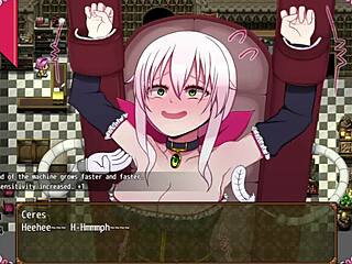 massage chair makes witch cry with cum on boobs 😢