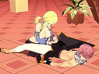 lucy natsu's fairy tail blowjob adventure