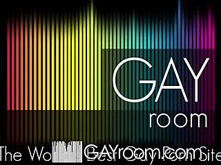 intense cumshot in tight gay booty threesome