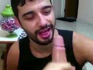 Marcos Goiano Sucking a Massive Cock Hard!