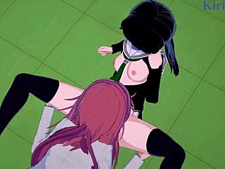 Marika και Chiaki, θέλετε να δείτε έντονη futanari λεσβιακή δράση;