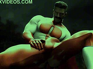3D Bara Men Engage In Intense Bareback Assfucking