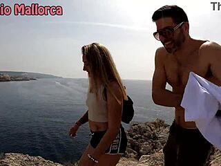 spanish amateur couple lures me into public threesome fun  