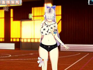 uhh, i can’t stop squeezin these huge anime jk boobs in 3d hentai game... so wild!