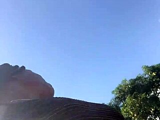 crazybitch enjoys twerking her big ass outdoor