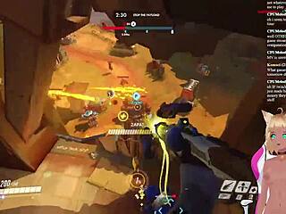 vtuber lewdneko plays overwatch and gets spanked part 1