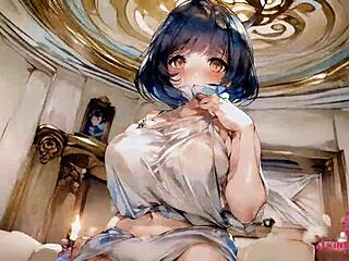 Cute college student with large breasts wants to suck your cock until you cum in her mouth - ai porn